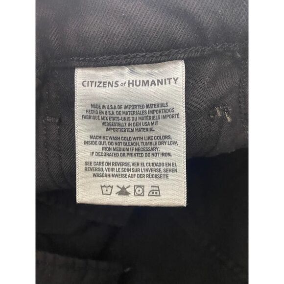 Citizens of Humanity Olivia High Rise Slim Ankle Jeans Black Skinny - Size 26 - Picture 10 of 12
